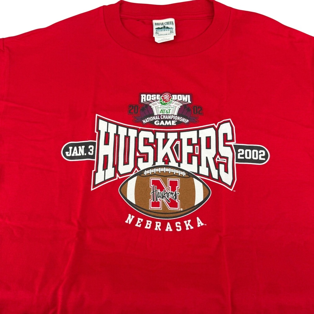 Briar Creek Nebraska Huskers 2002 Rose Bowl National Championship T-Shirt Mens L